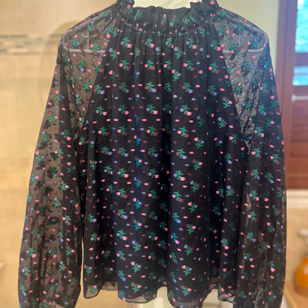 Cynthia Rowley Top, black Size L